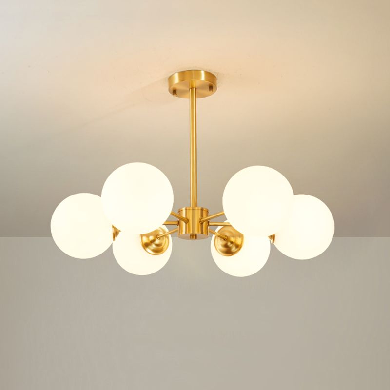 Lampade per lampadario moderno di rame Sputnik lampada a sospensione per soggiorno per soggiorno