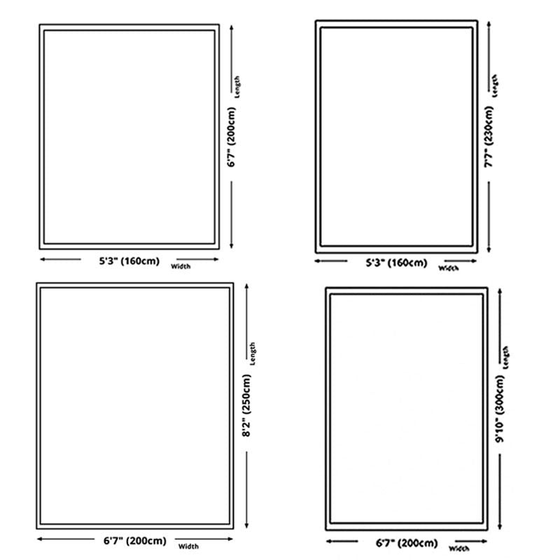 Light Grey Modern Rug Polyester Graphic Rug Washable Indoor Rug for Home Decor