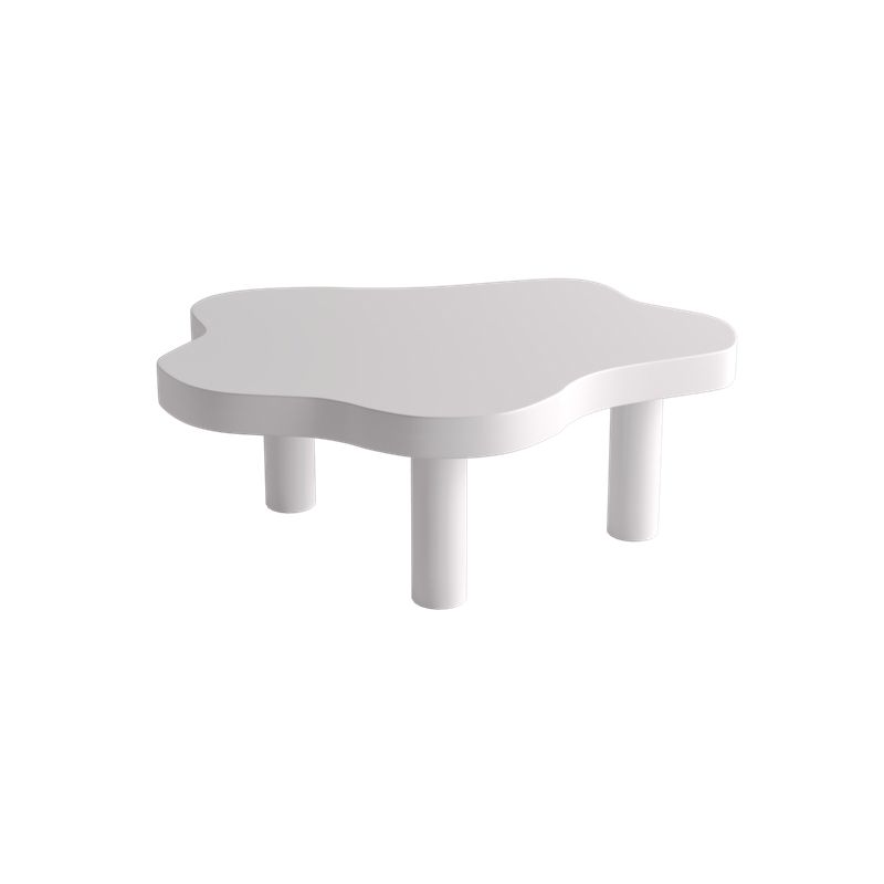 Solid Wood Single Coffee Table 3 Legs Free-Form Coffee Table