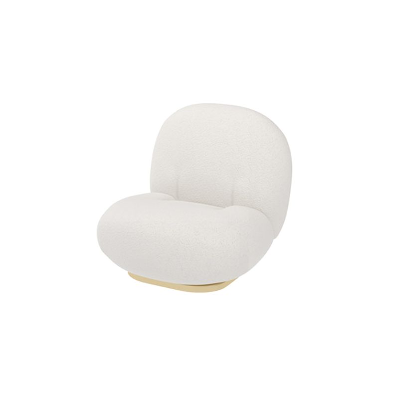 Contemporary Wool Sofa Armless Tight Back Sofa in Beige For Living Room