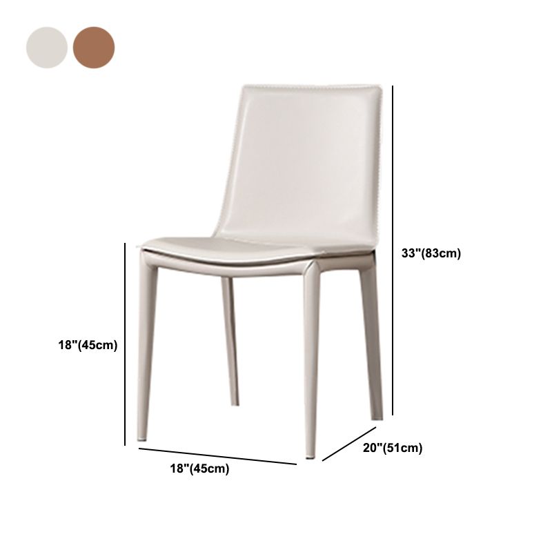 Faux Leather Dining Chair Contemporary Side Dining Chairs for Home