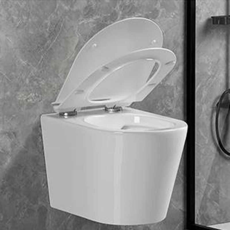 Wall Mount Flush Toilet One-Piece Toilet Contemporary Porcelain Toilet