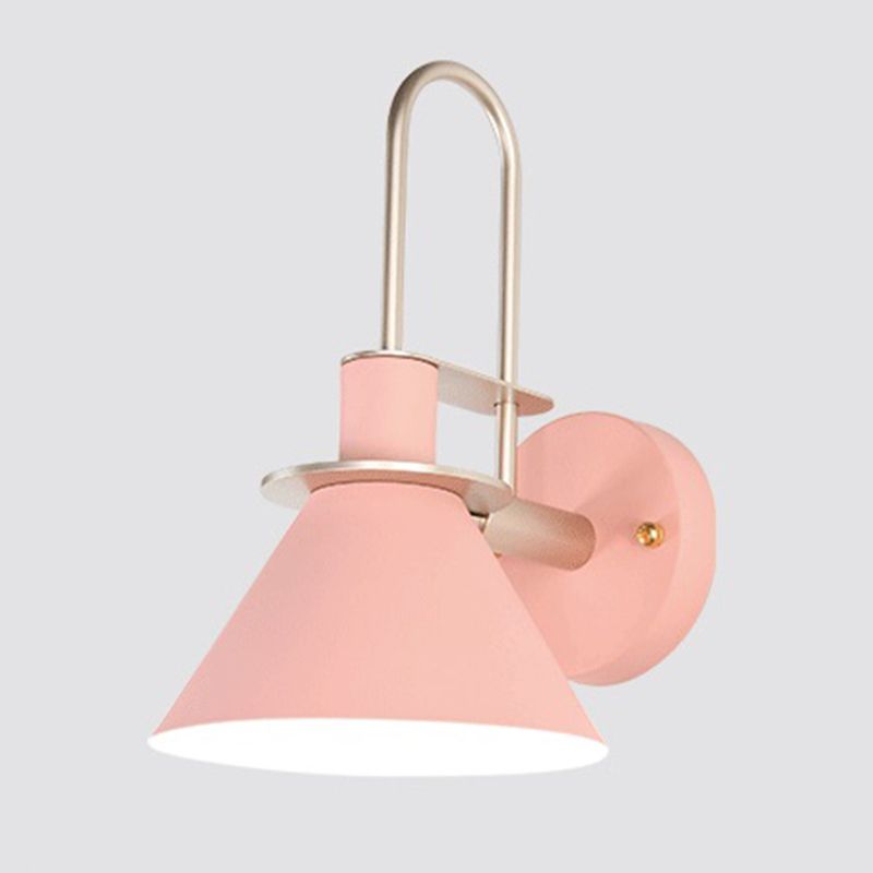 Geometric Shade Metal Wall Sconce Industrial Style Single Light Wall Mounted Light