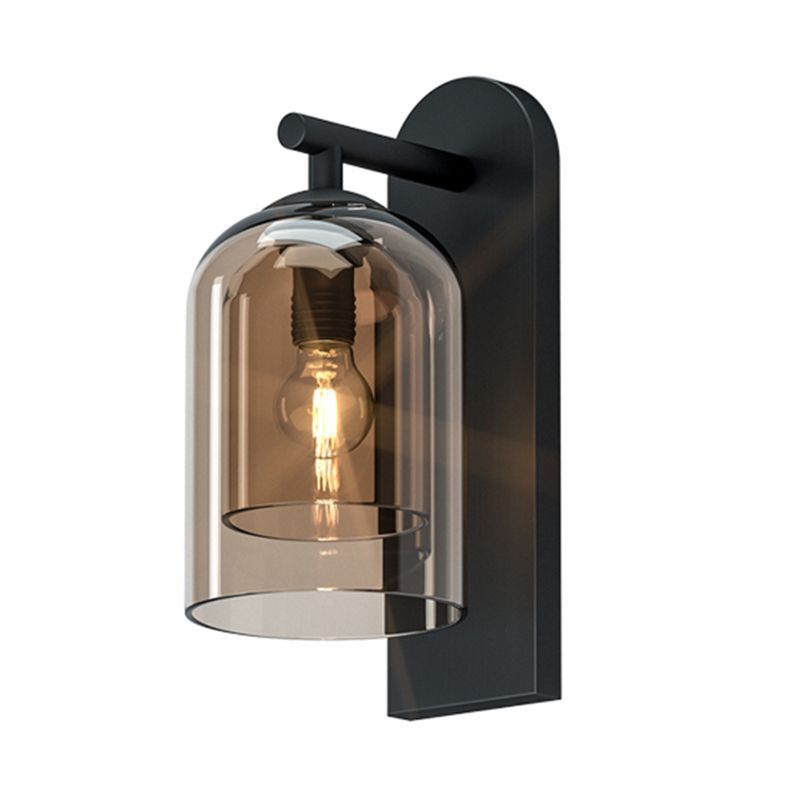 Schattierte Leuchten Wandleuchte nordisch minimalistische Glas 1 leichte Leuchten für das Wohnzimmer