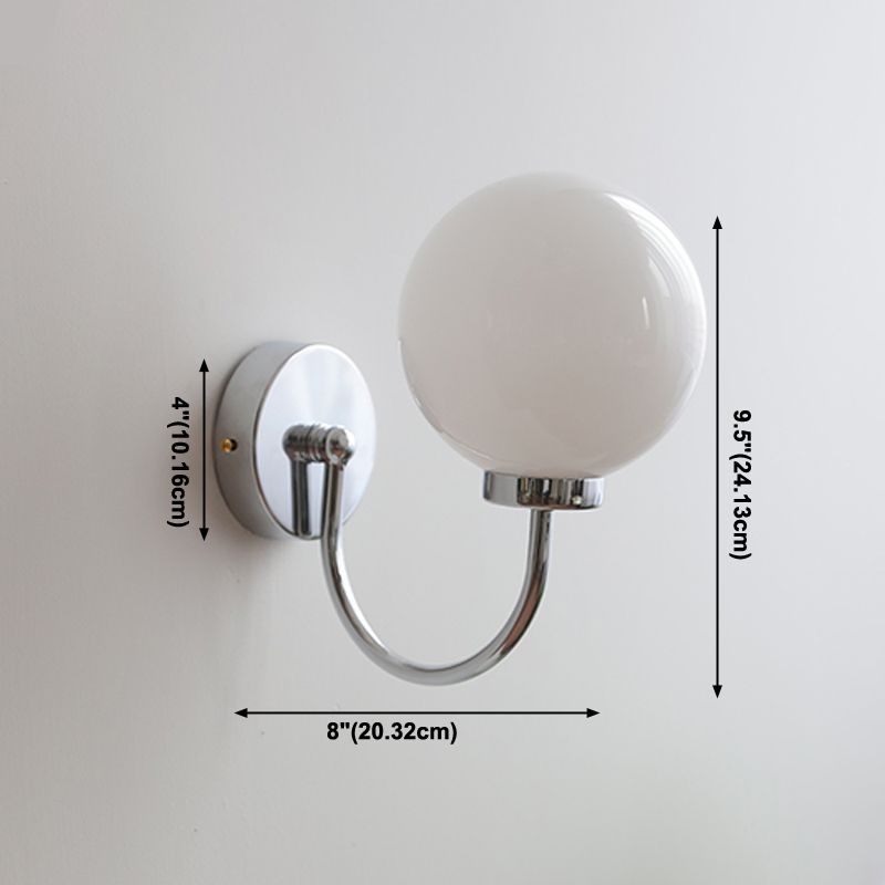 Éclair de paroi de la teinte en verre Style moderne 1 luminaire mural d'éclairage en laiton