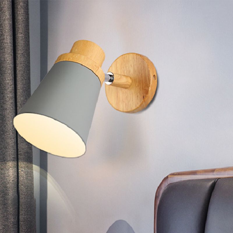 Nordic Style Iron Wall Light Colorful Geometry Shape Wall Lamp for Bedroom