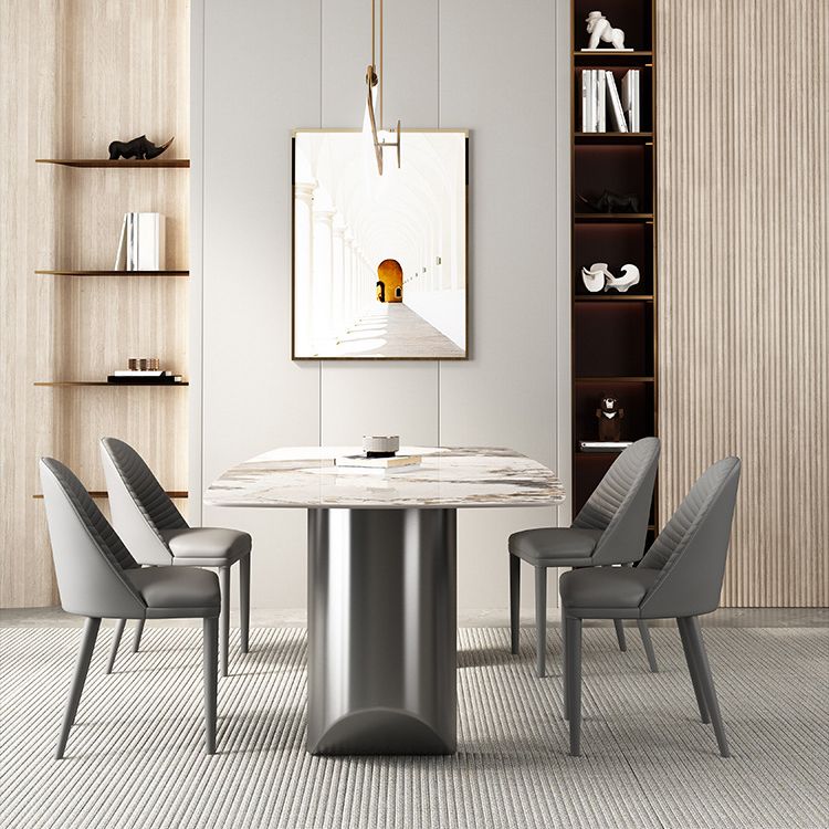 Designer Style 1/3/4/5/6 Pieces Dinette Set Sintered Stone Dining Table and Chairs