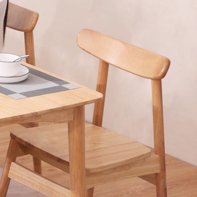 Chaises d'appoint contemporaines en bois pour pièce intérieure et extérieure, chaise à dossier ouvert