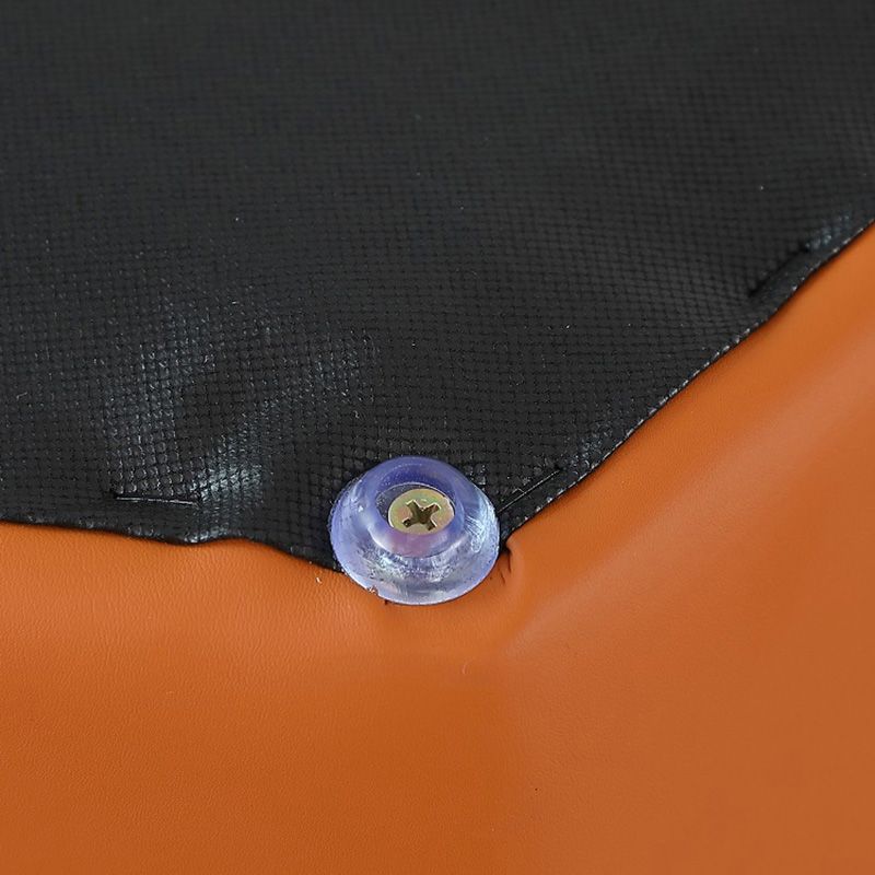 Red Modern Pouf Water Resistant Specialty Foot Stool for Living Room