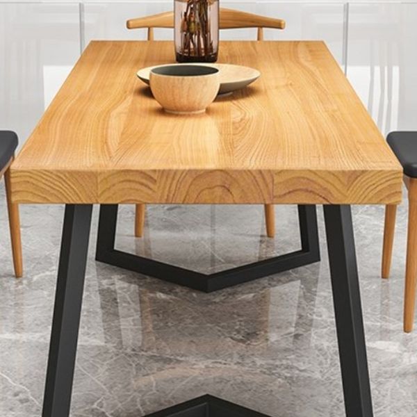 Rectangle 1/2/5/6/7 Pieces Dining Set Modern Double Pedestal Dinette Set