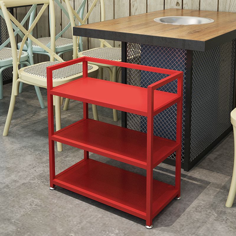 Contemporary Metal Prep Table 25.59"H Portable Prep Table for Dining Room