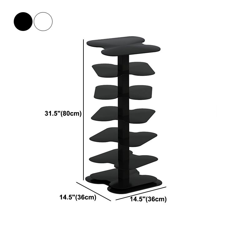 Metal Bookcase Minimalist Style Free Form Shelf for Study Room