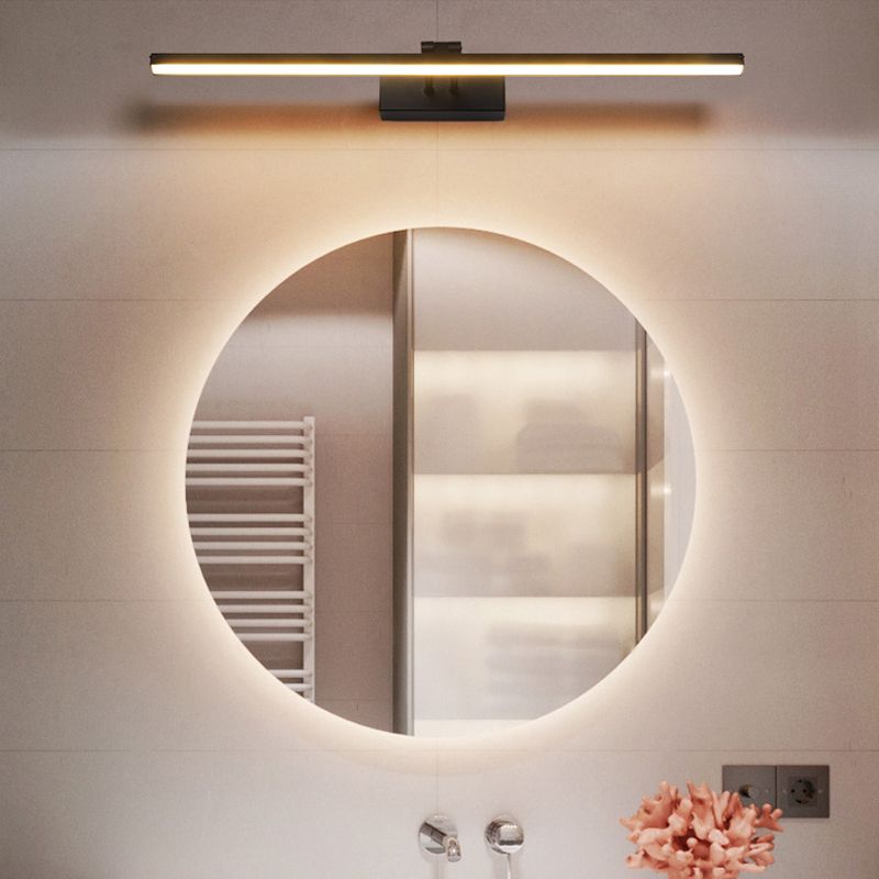 Metalen lineaire ijdelheid muur sconce moderne stijl 1 licht ijdelheid spiegellichten