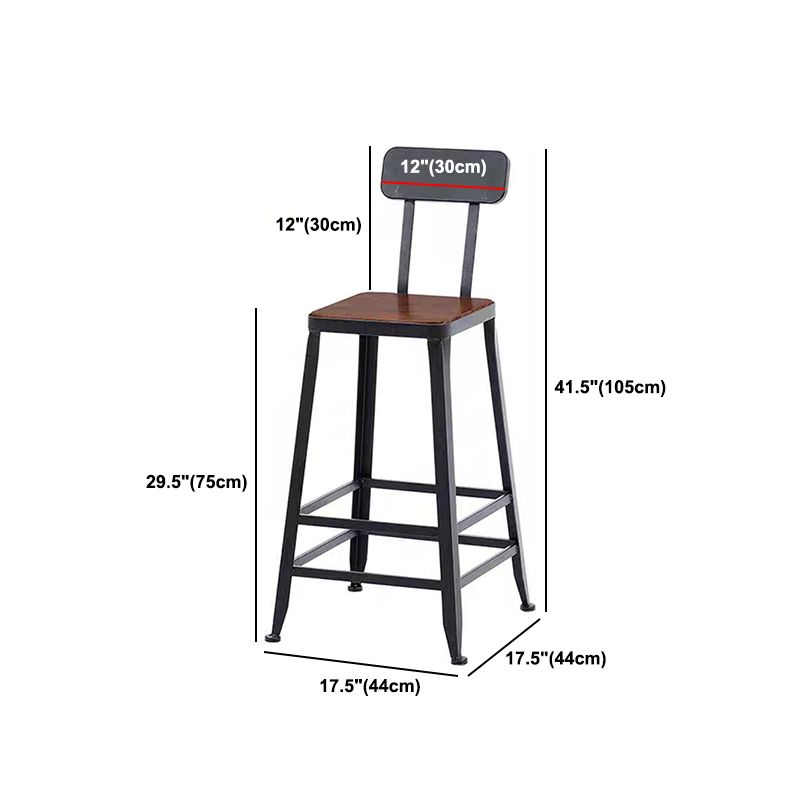 Industrial Rectangle Solid Wood Bar Table Set 1/5 Pieces Counter Table with High Stools
