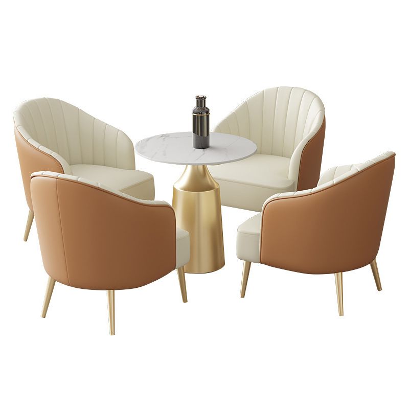 Glam 1/3/5 Pieces Dining Room Set Sintered Stone Dining Table