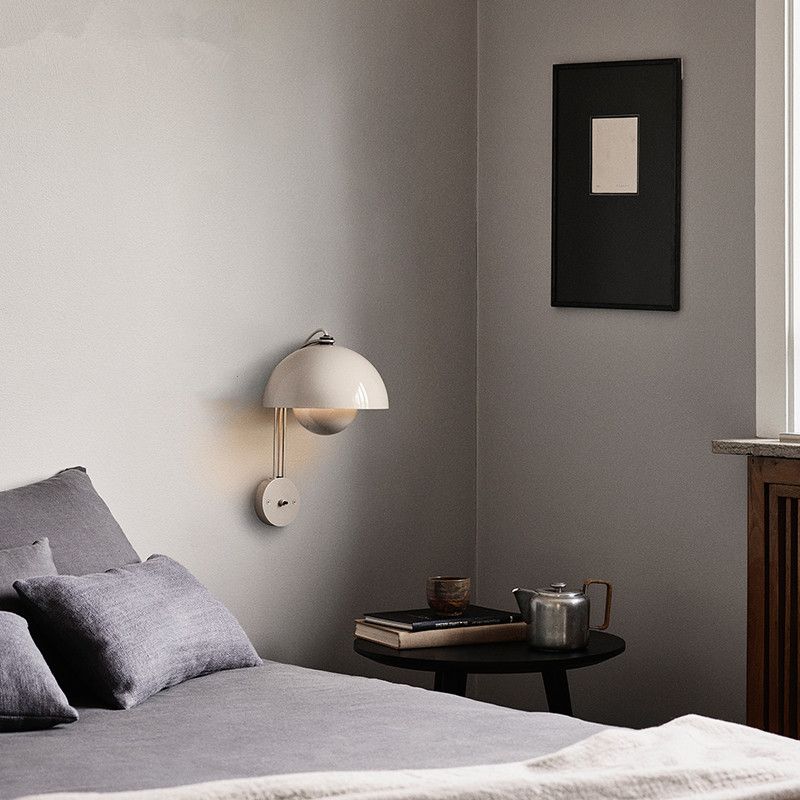 Metal Round Shape Wall Mount Lighting Nordic Macaroon 1-Light Wall Mounted Light Fixture