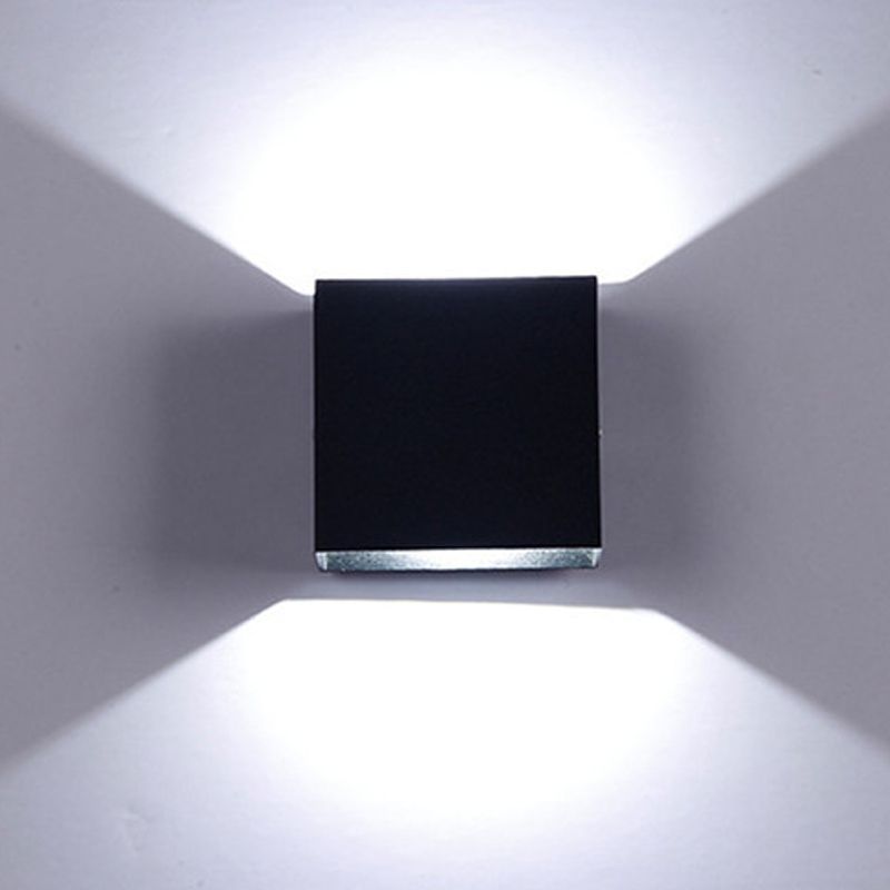 Metall quadratische Wandlampen zeitgenössische 1 leichte LED -Wandleuchte Leuchte