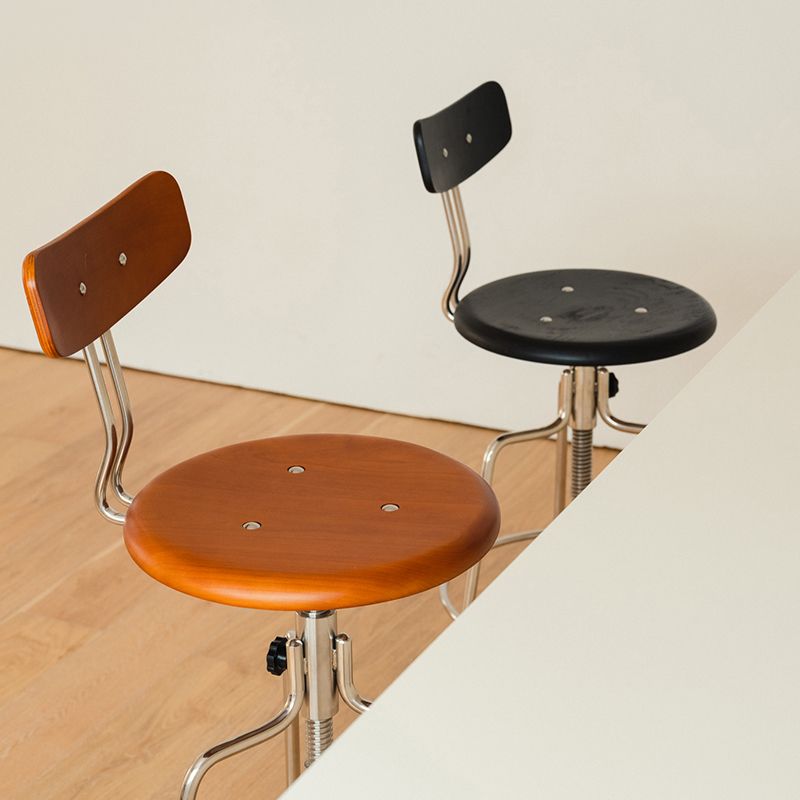 Modern Rotatable Bar Stool Low Back Counter Bar Stool for Home