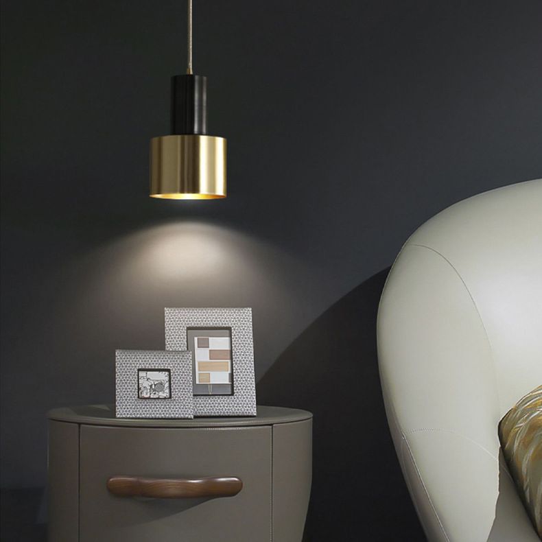 1 éclairage pendentif à cylindre léger postmoderne aluminium Plafond plafond pour restaurant