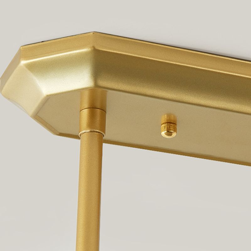 Luces colgantes de Crystal Island de estilo moderno de estilo cuadrado