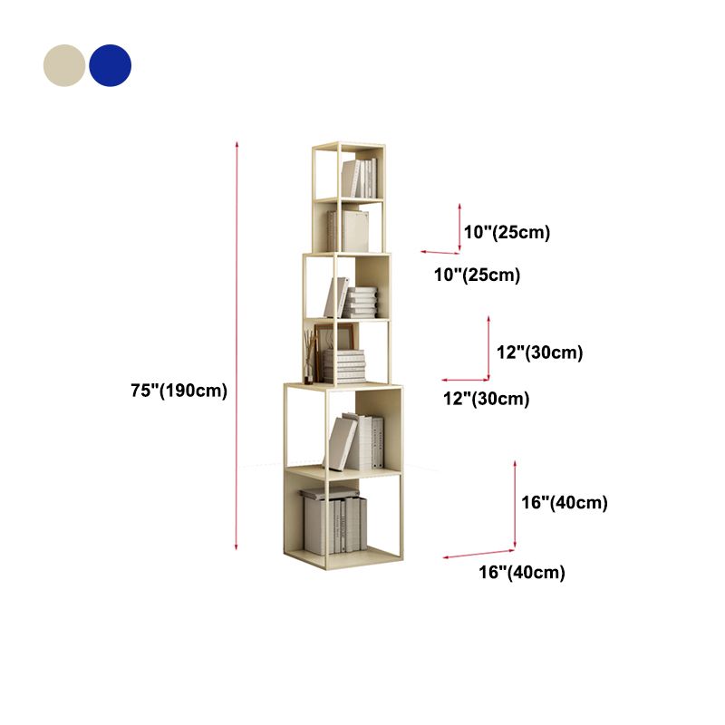 Contemporary Style Bookshelf Open Shelf Bookcase for Home Office Study Room