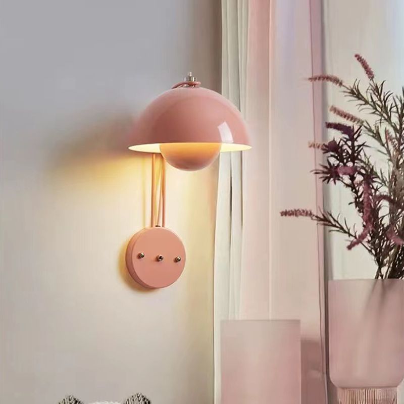 Macaron Style Wall Mount Light 1-Light Wall Lamp for Living Room