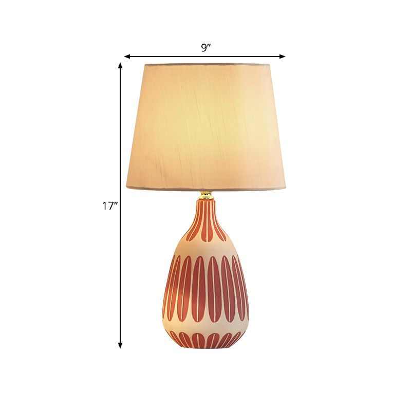 Scandinavo 1 tavolo da testa chiaro rosa/verde/viola lampada da comodino con tonalità in tessuto per letto