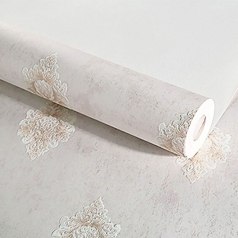Luxury Wallpaper Roll 3D Print Damasque Non-Pasted Wall Art for Living Room, 57.1 sq ft.