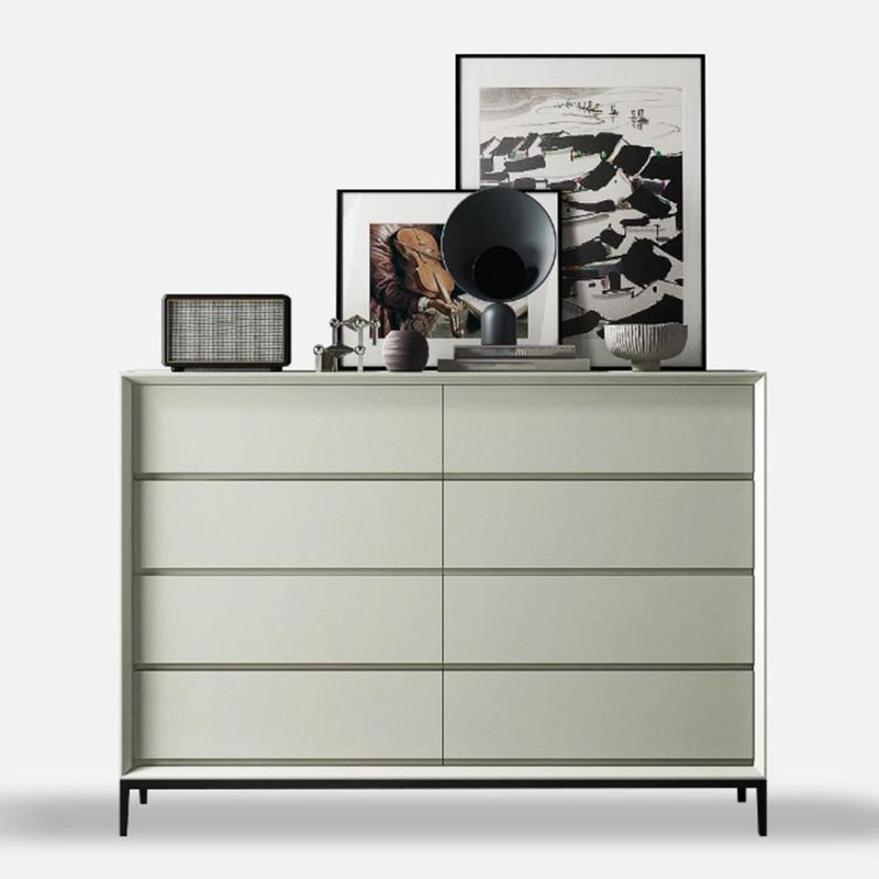 Wooden Storage Chest Modern Dresser with 3/4/5/8 Drawers , 15.6 Inch Width
