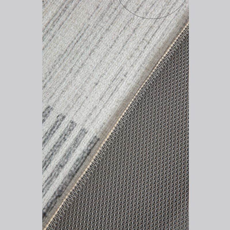 Apricot Tone Modern Area Carpet Polyester Abstract Stripe Indoor Rug Washable Carpet for Living Room