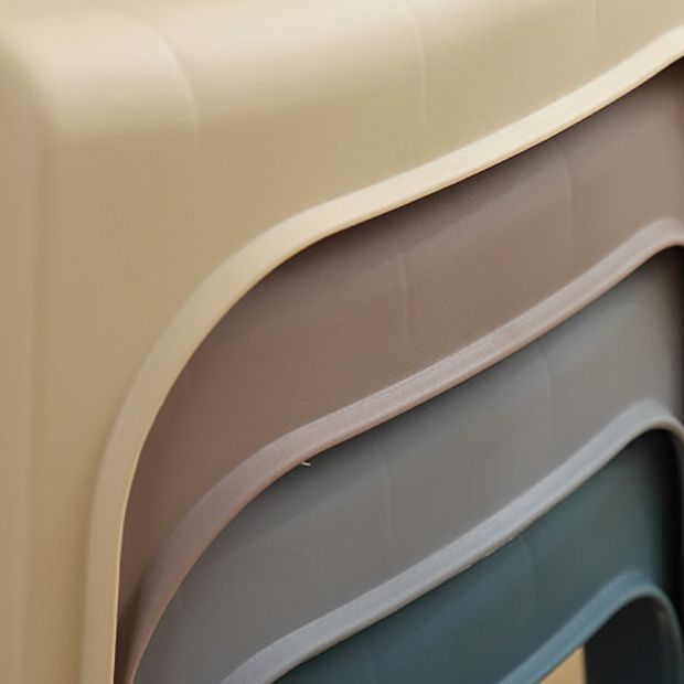 Sillón de comedor moderno interior Sillas de comedor de plástico caseras apilables