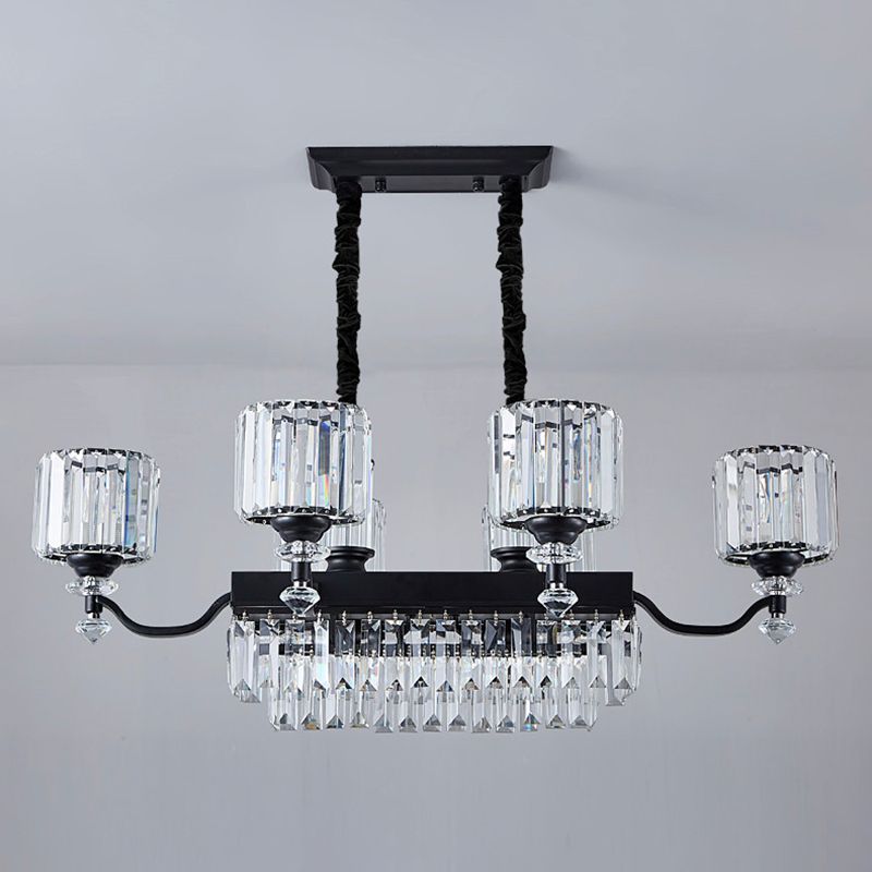 Nordic Style Hanging Lamp Cylinder Shape Island Light Fixture for Dining Room