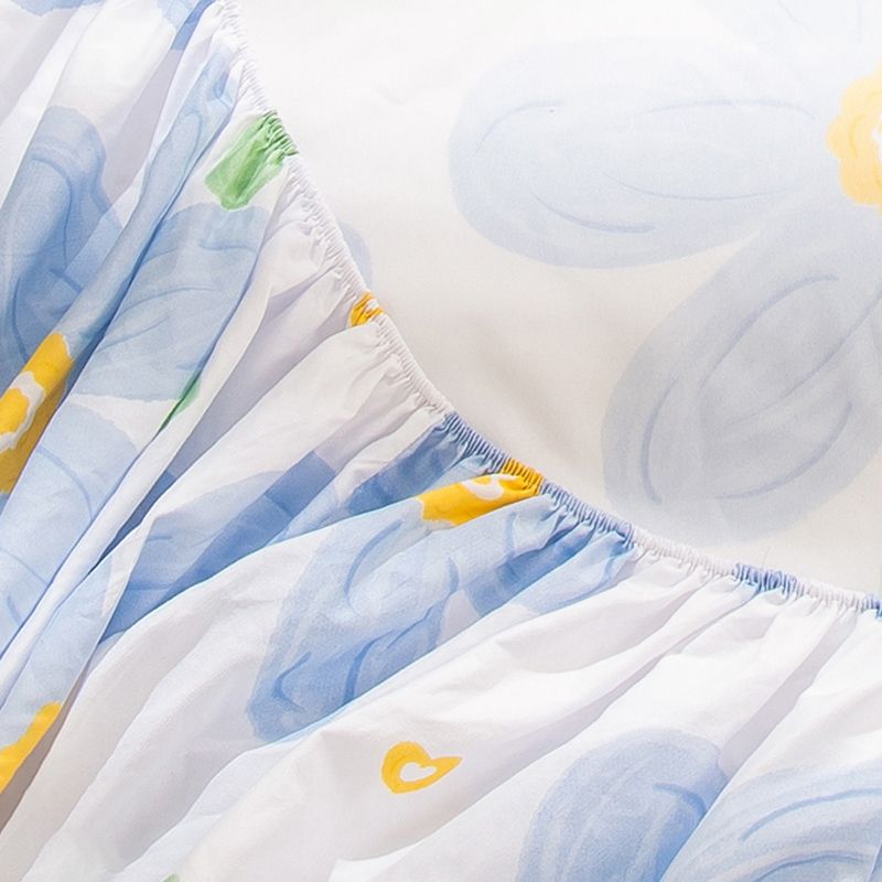 Modern Style Non-Pilling Sheet Floral Pattern Ultra-Soft Breathable Sheet
