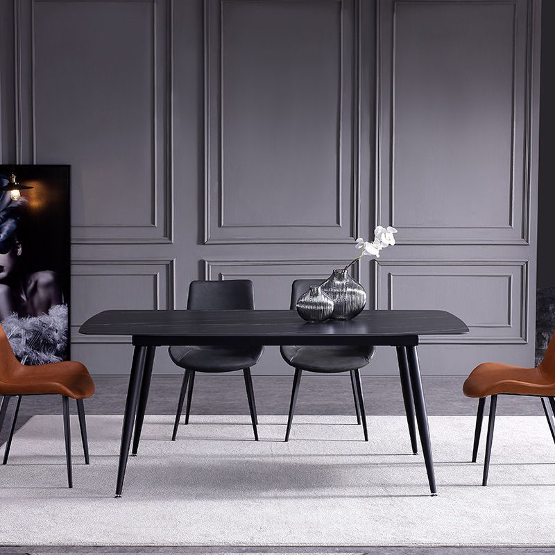 Modern Sintered Stone Dining Rectangle Table Set 1/5/6/7 Pieces Dining Set