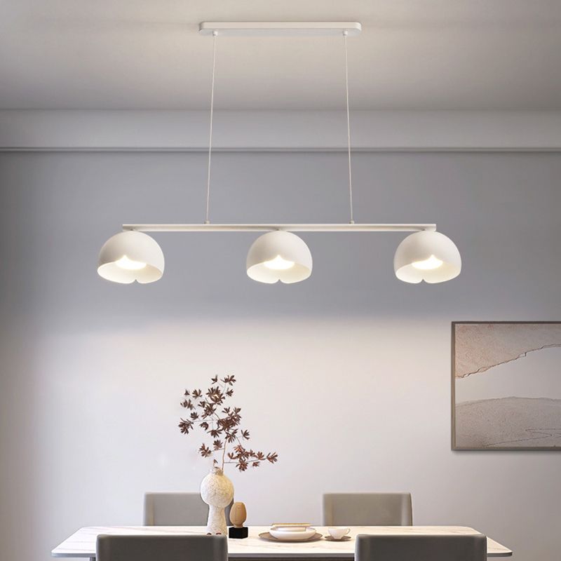 Modernism 3-Light Kitchen Island Lighting White Island Pendant Lighting for Kitchen