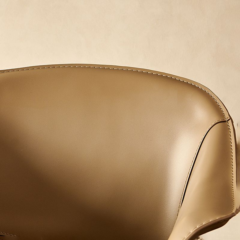 Contemporary Style Arm Chair Leather Dining Chair for Home Use