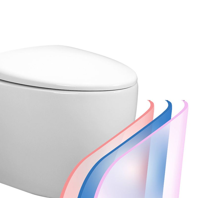 Modern Wall Hung Toilet Bowl One-Piece Urine Toilet with Seat for Washroom