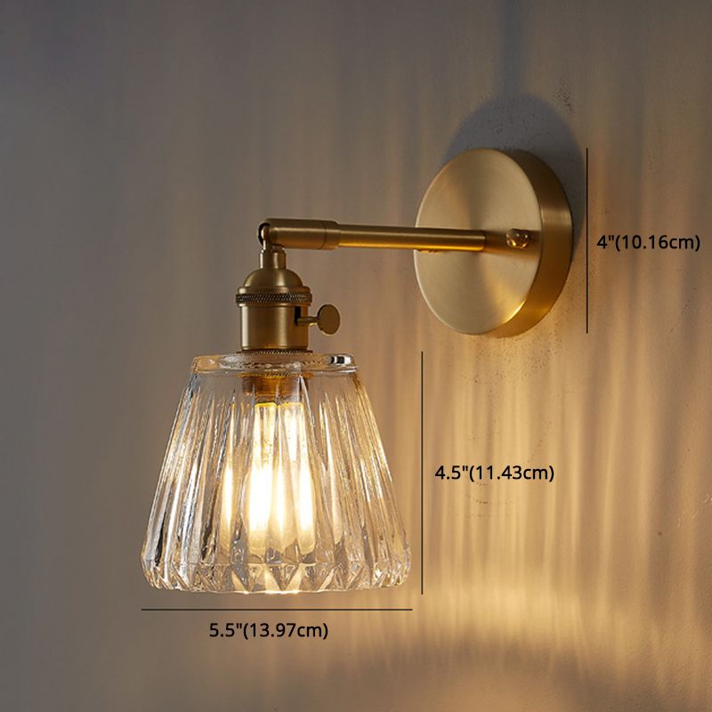 Ultramoderne beker wand gemonteerde lampen helder glazen wandmontage verlichtingsarmatuur voor slaapkamer