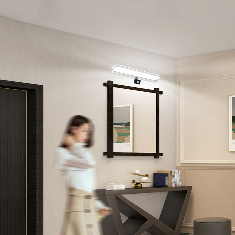 Modern Minimalist Style Ultra-thin Flush Mount Wall Sconce Stainless Steel Wall Mounted Lamps
