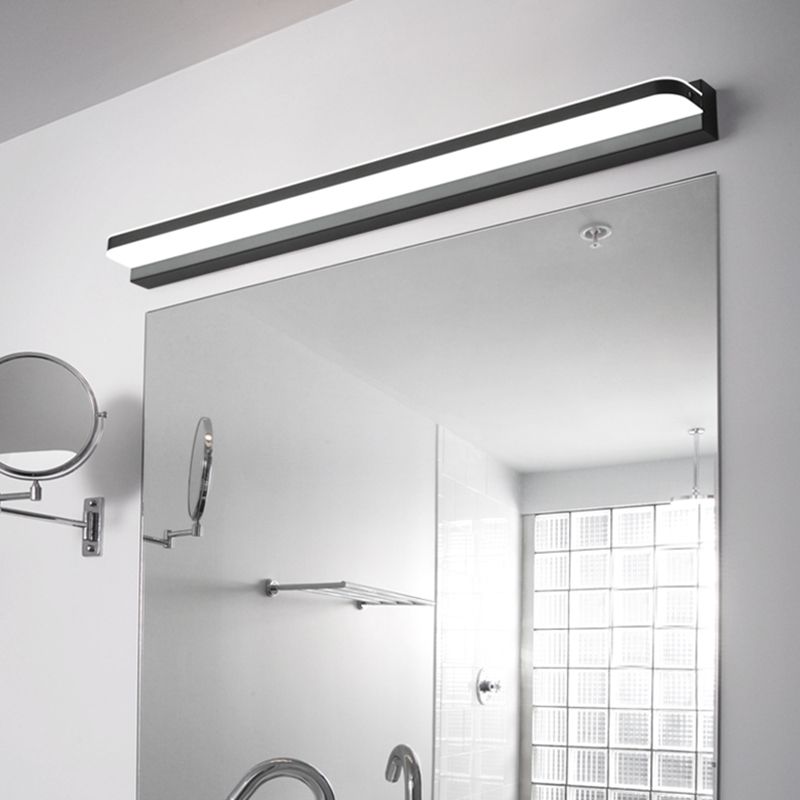 Idées d'éclairage de vanité linéaire lampe murale de style moderne en plusieurs vues pour salle de bain