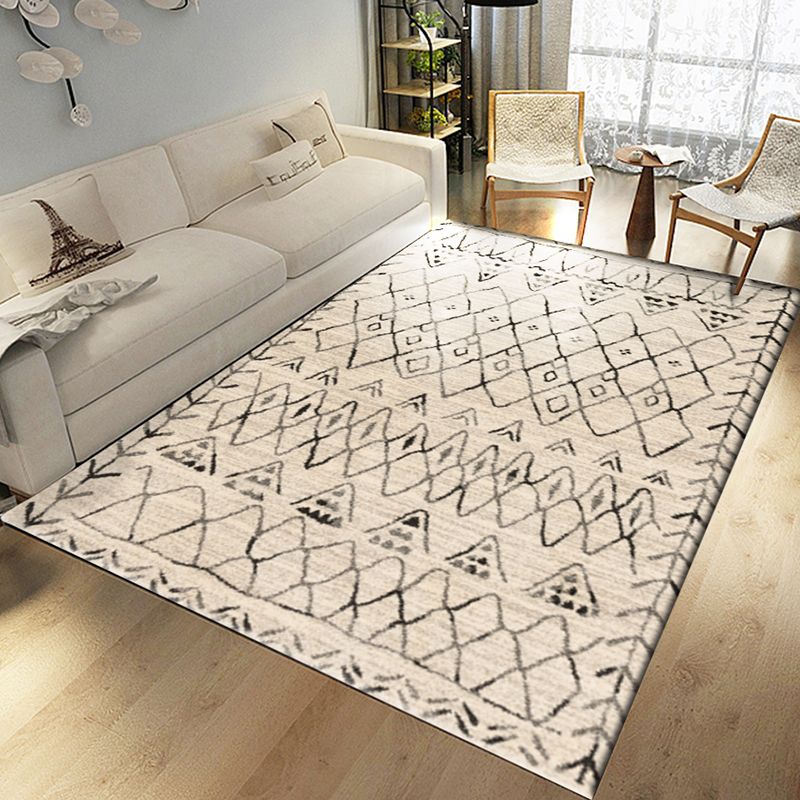 Multicolor Boho-Chic Area Tapis Polyester Tribal Modèle Tapis lavable Tapis lavable pour le salon
