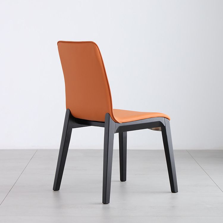 Sedia da pranzo al coperto contemporaneo in legno sedia parsons per cucina