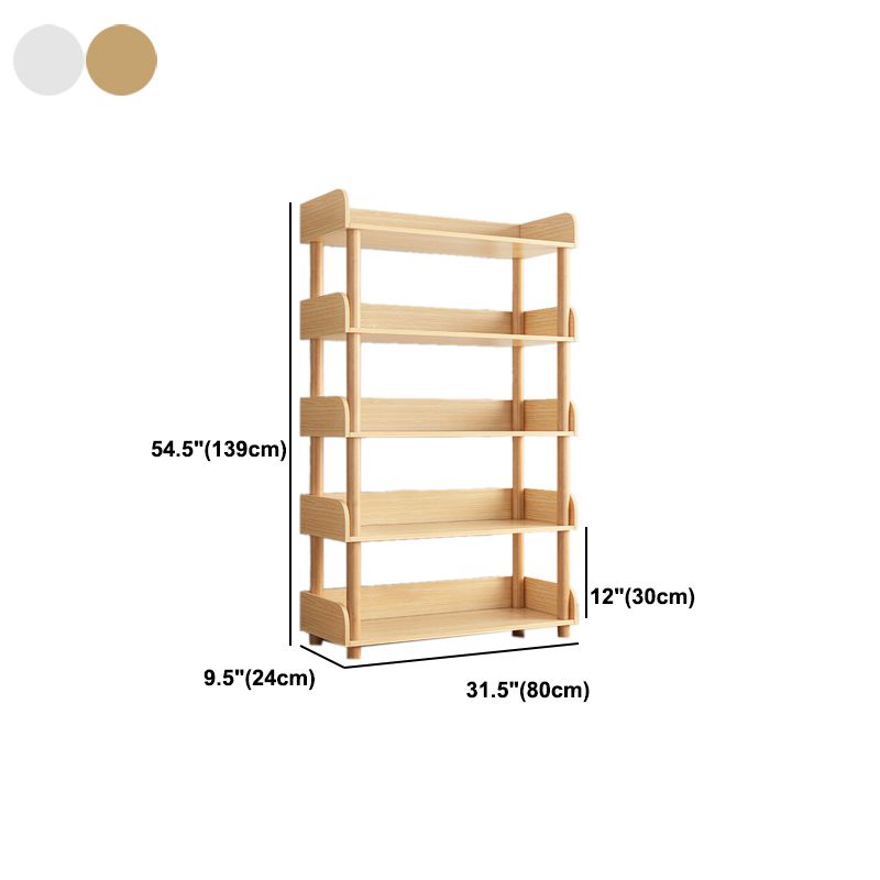 Open Wooden Bookcase Modern Minimalist Home Living Room Bookshelf