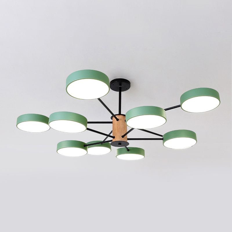 Éclairage de lustre ramifiant nordique LED de salon en acrylique LED Plafond