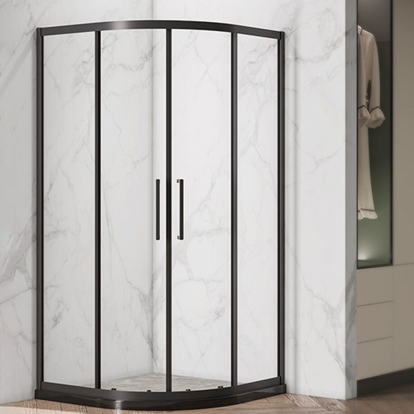 Full Frame Tempered Glass Shower Door Double Sliding Shower Door