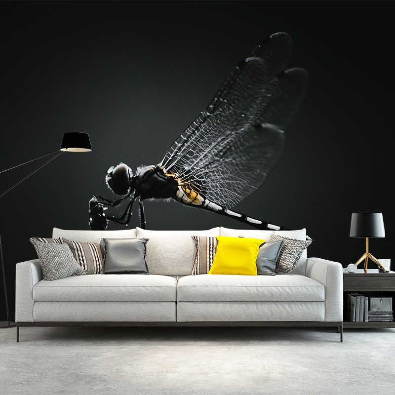 Dragonfly Mural Wallpaper Moisture Resistant Living Room Bedroom Wall Decor