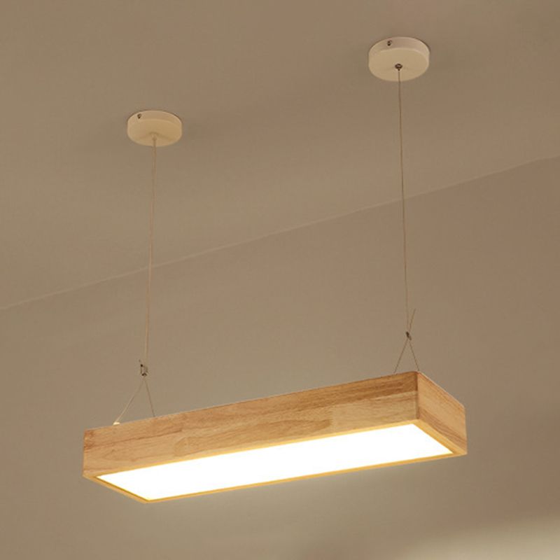 Lámparas de colgante de madera para el comedor