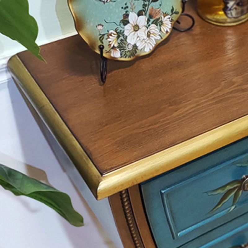 American Traditional Dresser Solid Wood Storage Chest with 3 Drawers