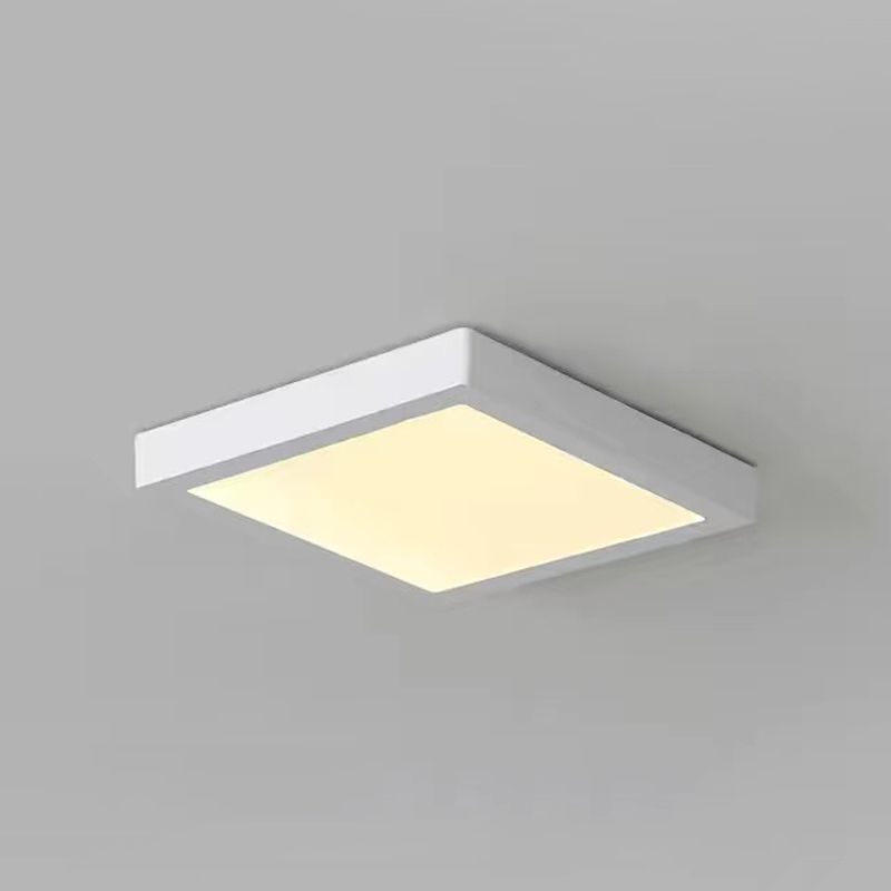 Geometry Shape LED Ceiling Lamp Modern Simple Style Aluminium 1 Light Flush Mount for Corridor