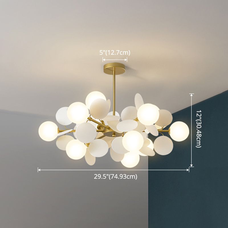 Balloon suspension des luminaires suspendus Cartoon Métallique Drop Pendant avec une teinte en verre pour la chambre